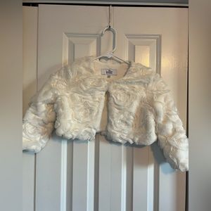 Belle Badgley Mischka Girls Bolero Style Jacket Large